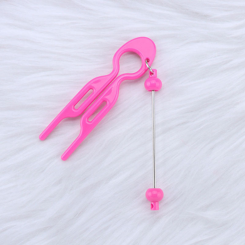 Wholesale 2pcs DIY Beaded Comb U-shaped Hairpin Ball Hairpin